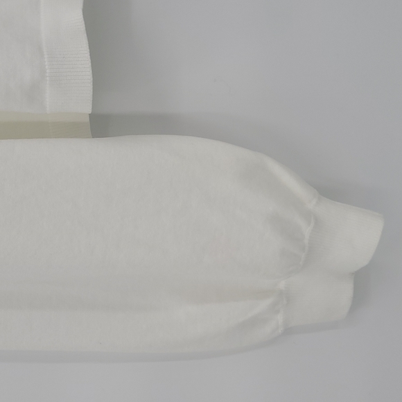 525 America Henley Pullover Knit Top Crewneck Blouson Sleeve Minimalist Size M/L - Picture 5 of 13